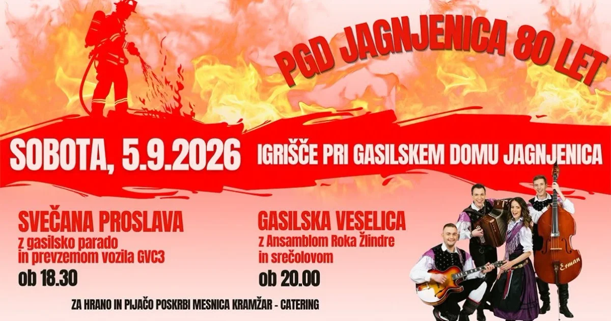 80 LET PGD Jagnjenica - Slavnostna prireditev in veselica!
